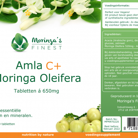 Amla-c+Moringa-Oleifera-tabs-100stk-650mg-feb-2022