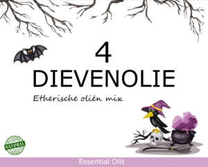 De 4 Dievenolie van Moringa's Finest. Inhoud 50ml